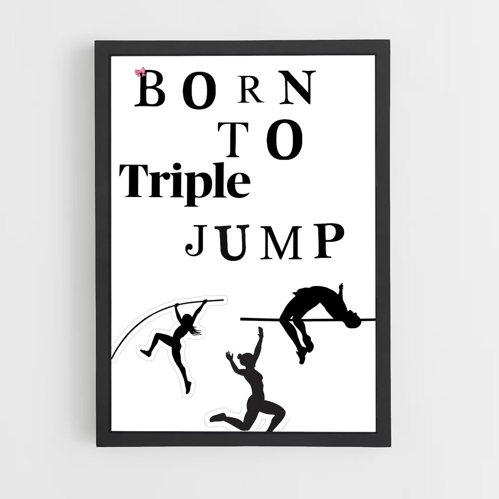 Poster Jumping Dreams – affiche Athlétisme (vue 2)